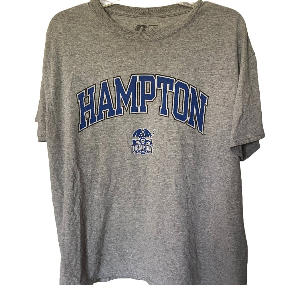 Hampton University Russell Athletic Tee Shirt, Large